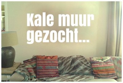 Kale muur gezocht;)