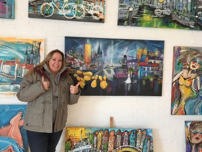 Persoonlijk schilderij als liefdes geschenk